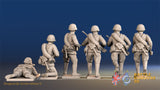 Russian light machine gun summer helmet figures view 2