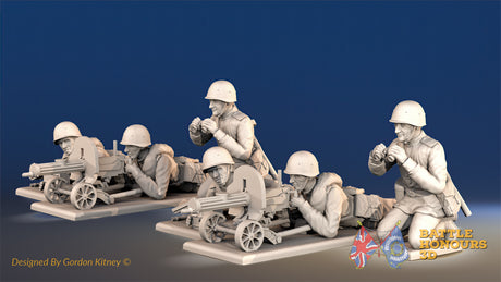 Russian Maxim machine gun summer helmet team view 1