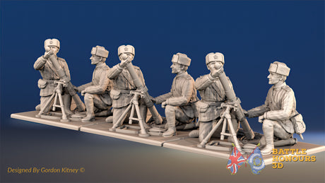 Russian mortar team padded fur hat view 1