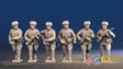 Russian padded advancing fur hat machine gun team view 1