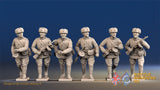 Russian padded advancing fur hat machine gun team view 1