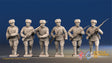 Russian padded advancing fur hat figures view 1