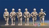 Russian padded advancing helmet machine gun team view 1