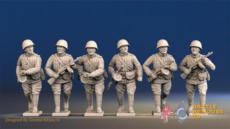 Russian padded advancing helmet machine gun team view 1
