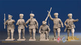 Russian padded command miniature figures view 1