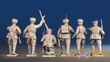 Russian padded command miniature figures view 2