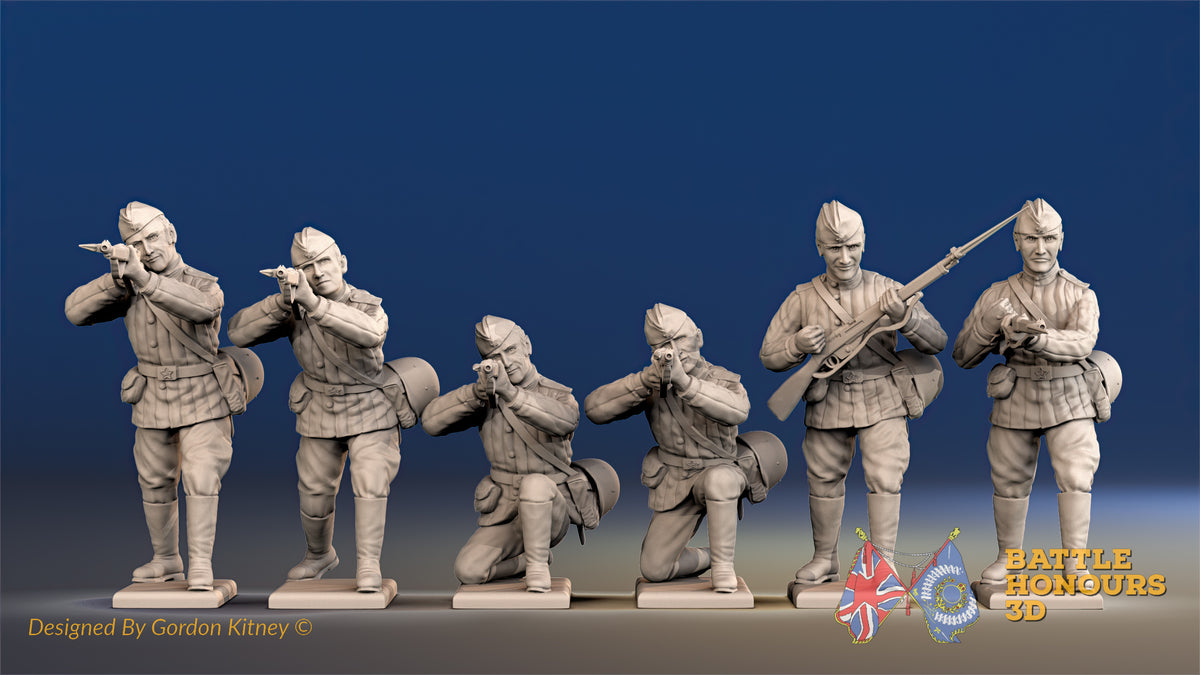 Russian padded firing side cap figures view 1