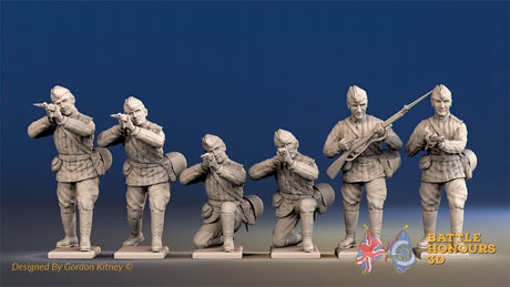 Russian padded firing side cap figures view 1