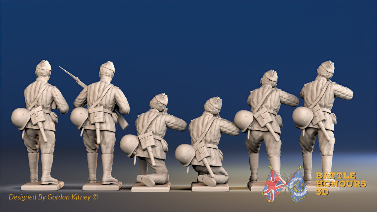 Russian padded firing side cap figures view 2