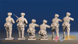 Russian padded firing fur hat figures view 2