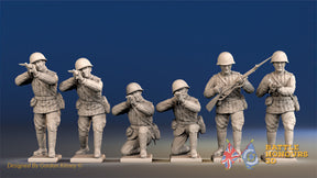Russian padded firing helmet figures view 1