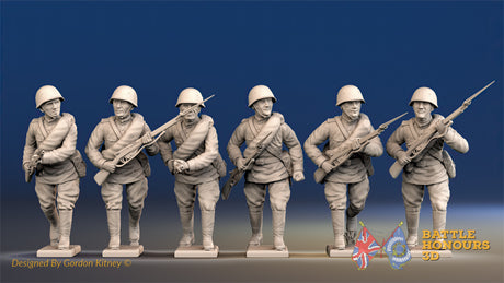 Russian summer advancing helmet figures view 1