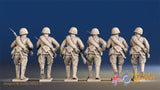 Russian summer advancing helmet figures view 2