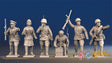 Russian summer command miniature figures view 1