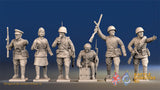 Russian summer command miniature figures view 1