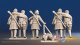 Russian summer female medics miniature figures view 2