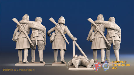 Russian summer female medics miniature figures view 2