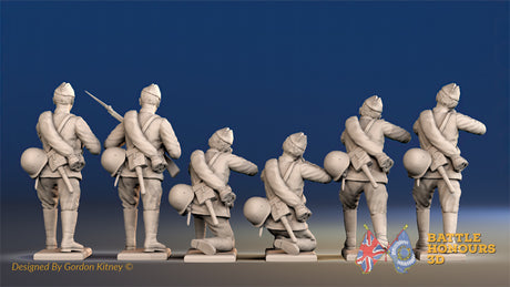 Russian summer firing side cap figures view 2