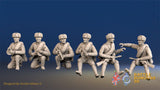 Russian summer tank riders fur hat figures view 1