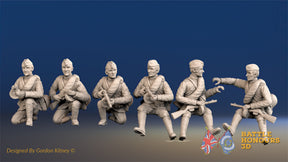 Russian summer tank riders side cap figures view 1