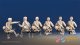 Russian summer tank riders side cap figures view 2