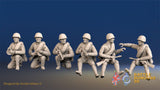 Russian summer tank riders miniature figures view 1