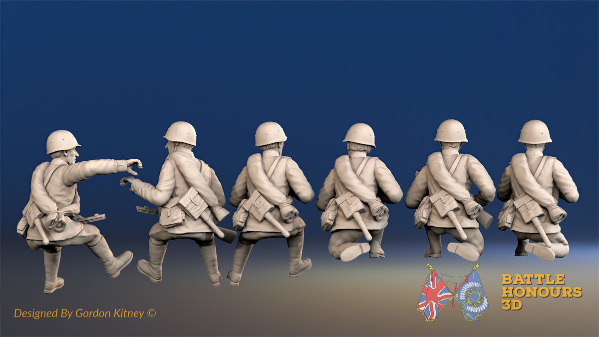Russian summer tank riders miniature figures view 2