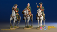 Field Marshal Apraksin and two mounted Russian officers, colour example. Figures are supplied unpainted.