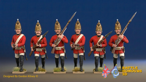 Seven Years’ War Russian Grenadiers - Advancing - Summer Uniform, colour example. Figures are supplied unpainted.