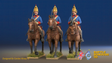 Seven Years’ War Russian Horse Grenadiers, colour example. Figures are supplied unpainted.