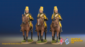 Seven Years’ War Russian Hussars - Mirlitons, colour example. Figures are supplied unpainted.