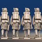 Napoleonic Scottish Highland Flank Company treble time in kilts rear view
