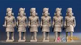 Scottish Highland flank company treble time kilts alternate view