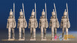 Scottish Highland 71st Light Infantry marching attack figures