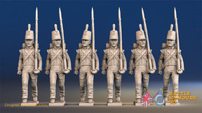 Scottish Highland 71st Light Infantry marching attack figures