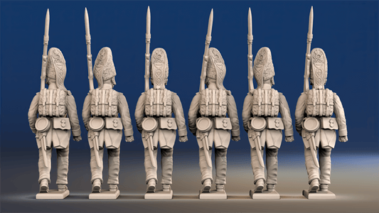 Napoleonic Spanish Grenadiers - March Attack with Backpacks