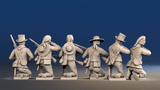 Peninsular War Spanish Guerrillas - Kneeling, Loading and Firing