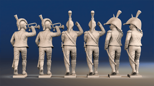 Napoleonic Spanish Cazadores Light Infantry Command - March Attack, Sandals