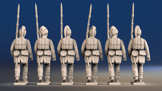 Napoleonic Spanish Regular Infantry - March Attack, Forage Caps and Backpacks