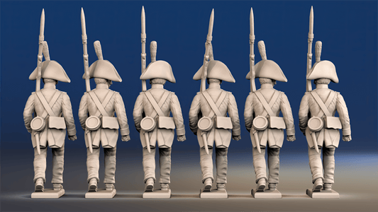 Napoleonic Spanish Regular Infantry - March Attack