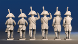 Napoleonic Spanish Infantry Command - March Attack with Backpacks