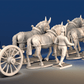 Spanish artillery 4-mule limber rear view
