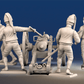 Spanish artillery firing crew forage cap rear view