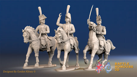 Spanish General and Colonels set 1 miniature figures