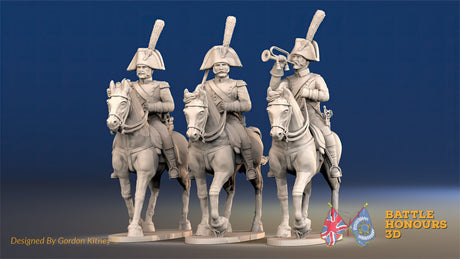 Spanish Heavy Dragoons command trotting alternate view
