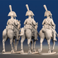 Napoleonic Spanish Dragoons trotting rear view