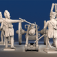 Spanish horse artillery firing gun crew rear view