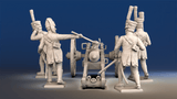 Spanish horse artillery firing gun crew rear view