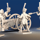 Spanish horse artillery loading gun crew rear view