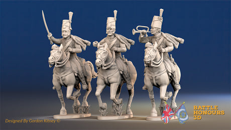 Spanish Hussar command galloping alternate view